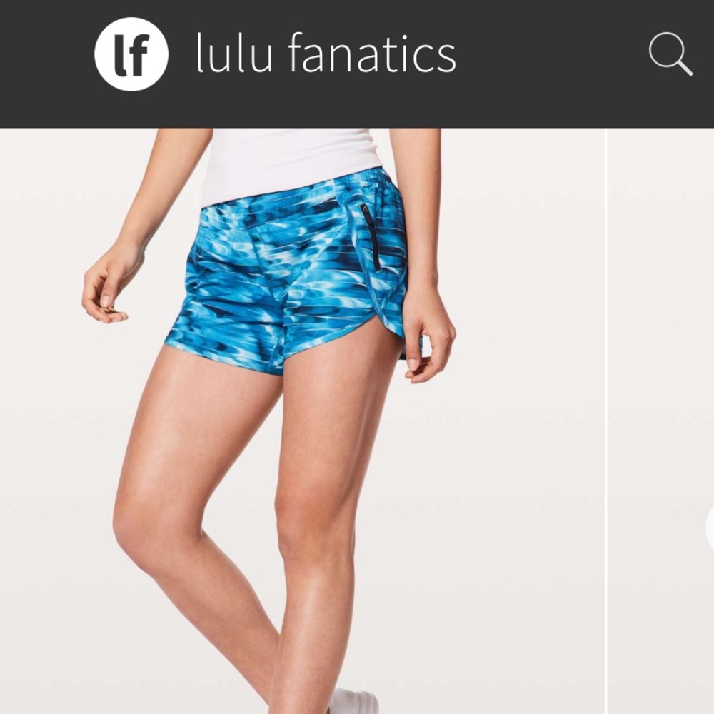 Lululemon Blue Patterned Tracker Shorts - image 5